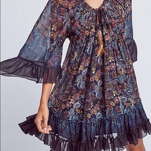 TRYB Lupita silk dress Anthropologie NWT medium